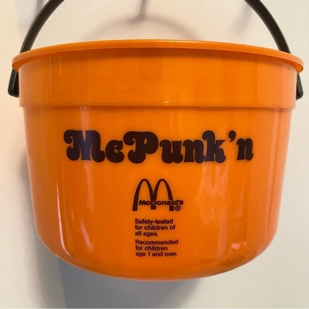 McDonald's McPunk'n/ Ghost Pails (1986) & Vinyl Witch Bag (1990) Trick or Treat